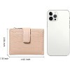 BEAFUP Small Wallet for Women,Leather RFID Blocking Bifold Credit Card Holder with Zipper Coin Pocket - 3 of 4