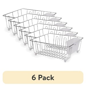 LunaLulinlk (6 pack) Small Wire Dish Rack - Chrome - 14.17" W x 12.64" L x 5.67" H - 1 of 4