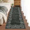 Flower Print Carpet Washable Area Rug Low Pile Soft Carpet Foldable Indoor Carpet - 4 of 4