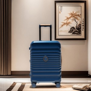 ORRD 28" Lightweight Expandable Suitcase w/TSA Lock & USB Port - Spinner Wheels, Blue Artificial Leather - 1 of 4