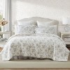 Laura Ashley Walled Garden 100% Cotton Quilt Bedding Set Brown - image 2 of 4