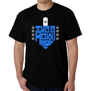 LA Pop Art This is How I Roll - Men's Word Art T-Shirt - 1 of 4