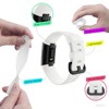 Zodaca Silicone Watch Band Compatible with Fitbit Charge 3, Charge 3 SE (Small), and Charge 4, Fitness Tracker Replacement Bands, White - 4 of 4