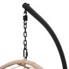Outdoor Egg Chair, Hanging Egg Chair with Big Size Seat, Cushion, Large Base, Handcraft Weaving Swing Egg Chair for Courtyard, Garden - 4 of 4