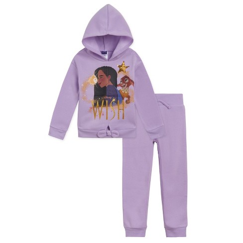 Disney Wish Asha Star Girls Fleece Pullover Hoodie And Jogger