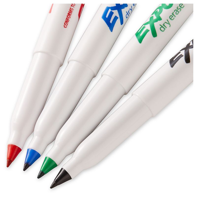 Expo 4pk Dry Erase Markers Ultra Fine Tip Multicolored, 4 of 10
