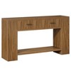 Resenkos Wood Console Table, Stylish Entryway Table, Storage-Friendly Sofa Table with Drawers, Perfect Living Room Accessory, Brown - 3 of 4