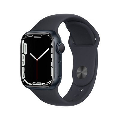 Apple Watch Series 7 gps 41mm Aluminum Case with Midnight Sport Band Midnight