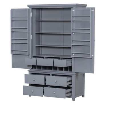 Bella Depot 71.1''H Freestanding Large Kitchen Pantry Storage Cabinet