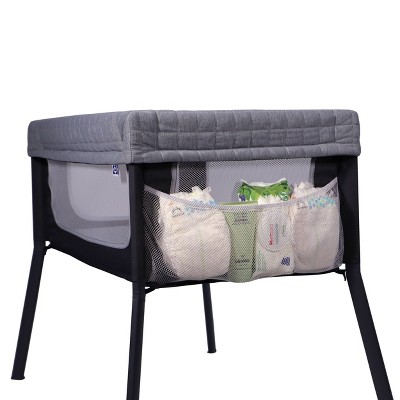 Gray Lightweight Breathable Polyester Baby Bassinet