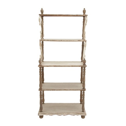 Aliya 56.5 H x 23 W x 15.75 D Shelving Unit Dotted Line