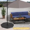 Costway 4PCS Fillable Umbrella Base Stand Patio Offset Cantilever Umbrella Base Garden - 2 of 4