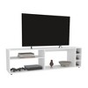 63" Wood Modern TV Stand with Six Shelves for 60" TV Capacity for Living Room and Bedroom - 4 of 4