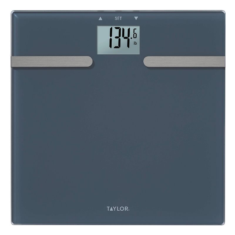Glass Body Composition Personal Scale Blue - Taylor, 1 of 7