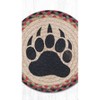 Earth Rugs Bear Paw Round Trivet – Rustic Cabin Kitchen Hot Pad 10"x10" - 3 of 3