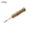 Unique Bargains Sturdy Wear-resistant 1/4" Hex Shank Handle Cleaning Brass Bore Brush - 3 of 4
