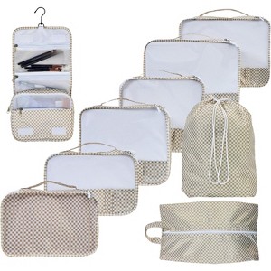 9 Set Packing Cubes - Suitcase Organizer, Cute Packing Cubes, Travel Bags Organizer for Luggage with Hanging Toiletry - 1 of 4