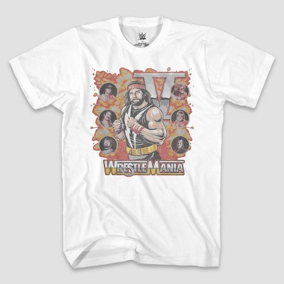 Men's WWE Wrestlemania Short Sleeve Graphic T-Shirt - White