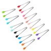 Unique Bargains Stainless Steel Silicone Tips Food Tongs 12 Pcs - 3 of 4