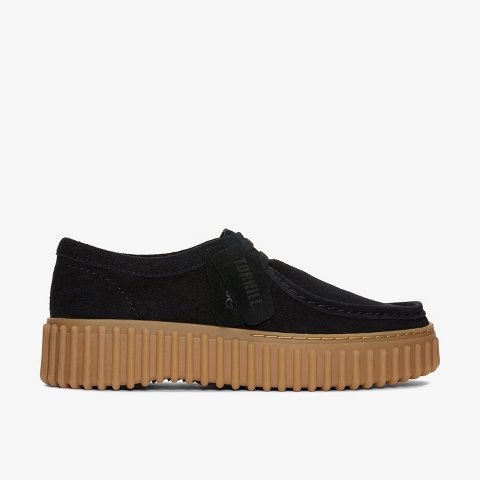 Обувь Clarks Womens Torhill Bee Black Suede Shoes 8 Medium