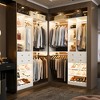 Aheaplus 117.8" Closet System with Wood Drawers, Shoe Racks, Hanging Rods - 3 of 4