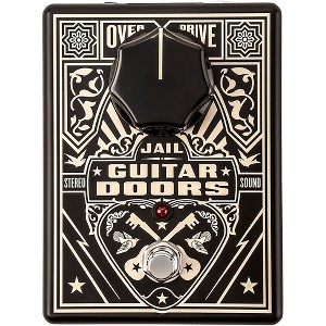 MXR Jail Guitar Doors Overdrive Effects Pedal Black and White - 1 of 4