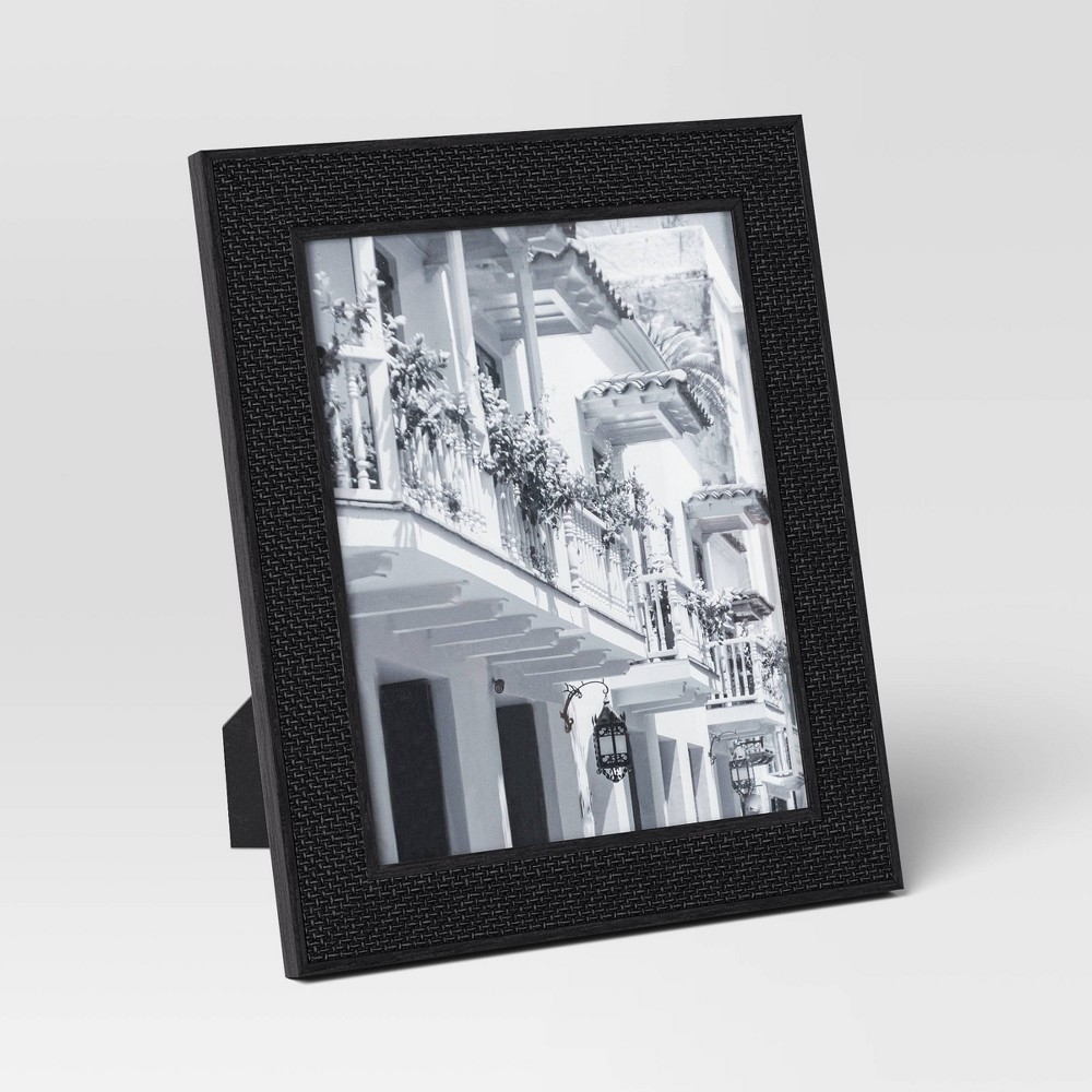 Photos - Photo Frame / Album 8"x10" Caning Table Frame Black - Threshold™