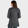 24seven Comfort Apparel Maternity Open Front Jacket with Elbow Sleeve - 2 of 3
