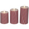 Northlight Led Flickering Flameless Candy Cane Striped Christmas Wax ...