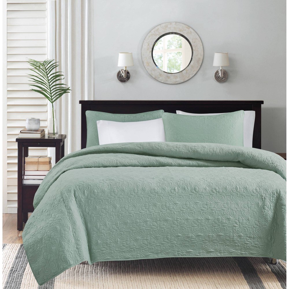 UPC 675716320591 product image for Madison Park 3pc Full/Queen Vancouver Reversible Coverlet Set Seafoam | upcitemdb.com