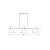 Z-Lite Soriano 6 - Light Chandelier in  Matte Black/Heritage Brass - 3 of 4