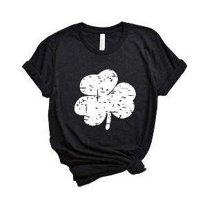 Simply Sage Market Women's Grunge Clover Short Sleeve Graphic Tee - 1 of 3