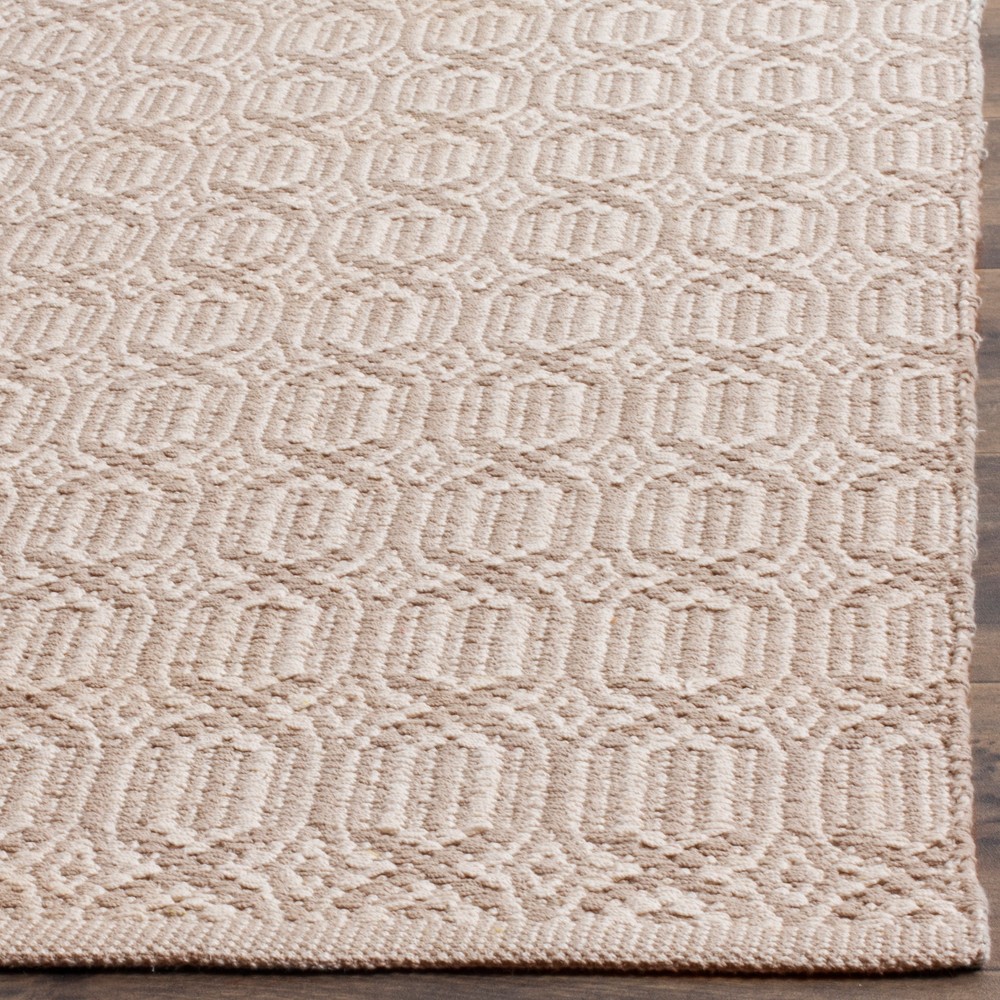 6'x6' Geometric Flatweave Rug Woven Square Area Rug Ivory/Gray - Safavieh