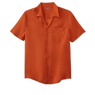 KingSize Men's Big & Tall KS Island Solid Camp Shirt