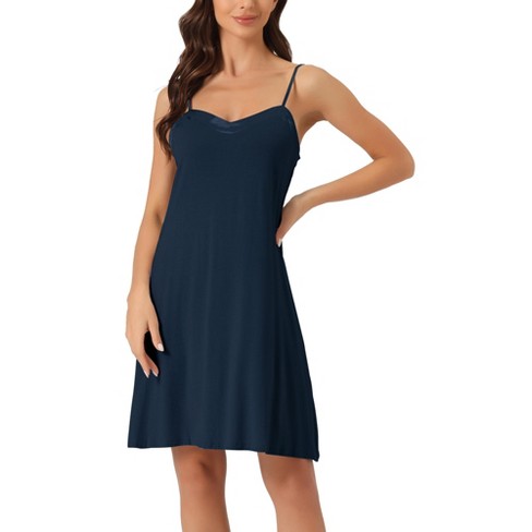 Cheibear Women's Satin Spaghetti Cami Tops Shorts Sleepwear Lounge Sets  Blue Large : Target