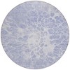 Lavender Ivory And Lilac Abstract Washable Indoor Outdoor Area Rug - 4 of 4
