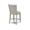 RISOKEYS Farmhouse Style Set of 2 Linen Counter Height Bar Stool - Bar Chair with Upholstered Back Seat Wooden for Kitchen & Home Bar - 4 of 4