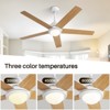 52 Inch 3 Speed Mordern Wood Ceiling Fan for Indoor Farmhouse Bedroom Living Room Outdoor Patio Porch Reversible AC Motor - 2 of 4