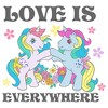 Girl's My Little Pony Retro Love Is Everywhere T-Shirt - 2 of 3