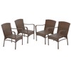 Jiallo Leisure Collection Outdoor Garden Patio Furniture 5PC Dining Set - 2 of 4
