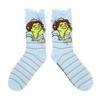 Shrek Fiona & Butterflies Women's Blue Casual Crew Socks - 2 of 4