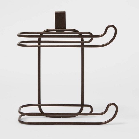 Over The Tank 2 Roll Freestanding Toilet Tissue Holder Bronze Threshold Target