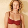 Women's Jacquard Balconette Underwire Bikini Top - Shade & Shore™ - 3 of 4