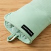 KITCHENAID Gourmet Series Gridlines Oven Mitts 2-Pack Set, Heat Resistant up to 600°F, Soft Silicone Grip, Magnetic Cuff, Pistachio Green, 7"x14" - 4 of 4