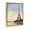 Stupell Industries Paris Tower Landmark Black Framed Floater Canvas Wall Art - 3 of 4