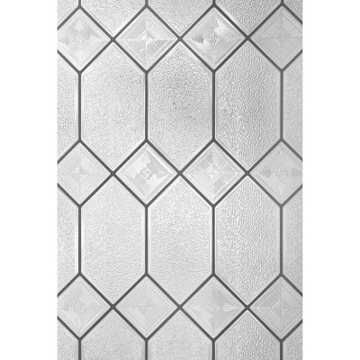 24" x 36" Frosted Geometric Vinyl Privacy Window Film