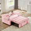 Runesay Modern Velvet Pull-Out Sofa Bed with USB Port, Ashtray and Swivel Phone Stand - 4 of 4