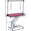 UbMelt 42.5 Inch Hydraulic Pet Grooming Table with Adjustable Height and Noose for Medium/Large Dogs - 3 of 4