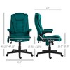 6 Point Executive Office Chair with Heat, Velvet High Back Vibrating Massage Office Chair - 3 of 4