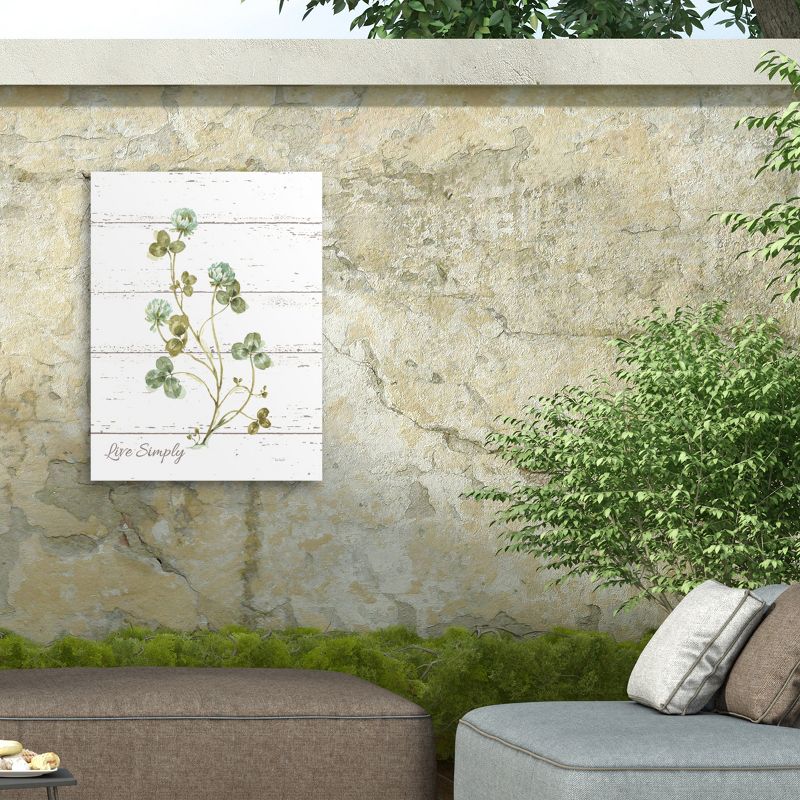Lisa Audit My Greenhouse Clover Live Simply Outdoor Canvas Art, 5 of 8
